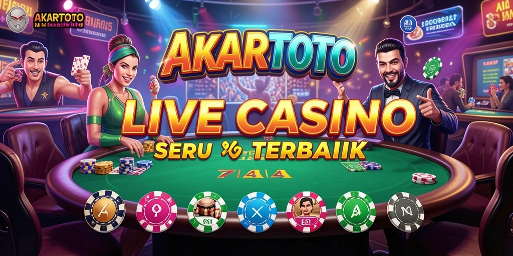 Gameplay Live Casino yang mendebarkan dan interaktif di AKARTOTO.