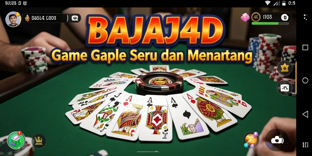 Tangkapan layar gameplay BAJAJ4D menampilkan pemain yang bersaing di meja Gaple.