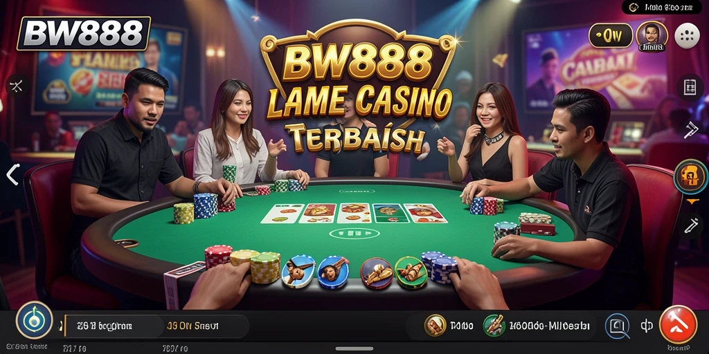 Tampilan permainan Live Casino BW888 dengan dealer profesional dan interaksi langsung.