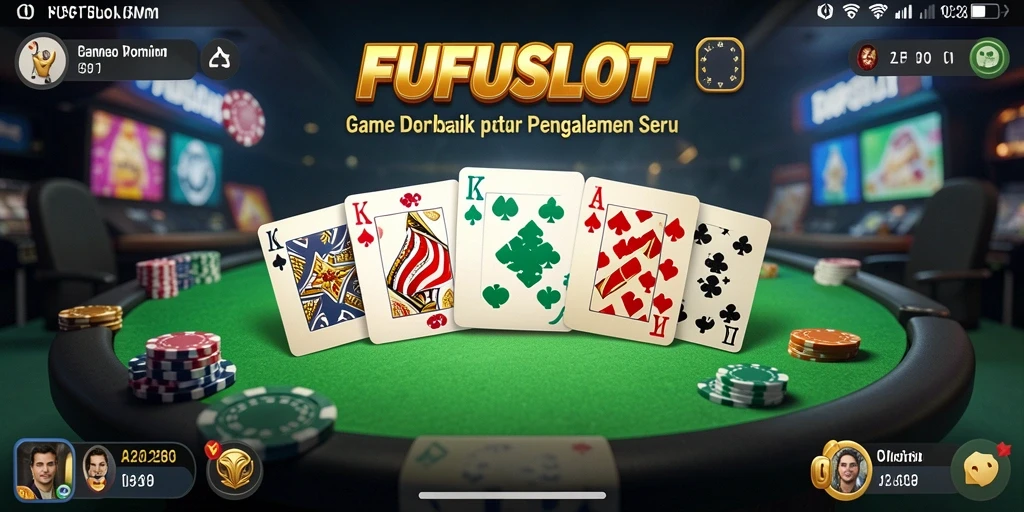 Tampilan gameplay domino FUFUSLOT yang menarik dan interaktif.