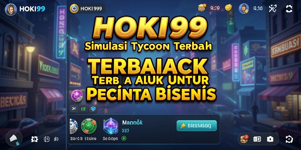 Screenshot HOKI99 menunjukkan pemain mengelola bisnis Tycoon dengan kreatif.