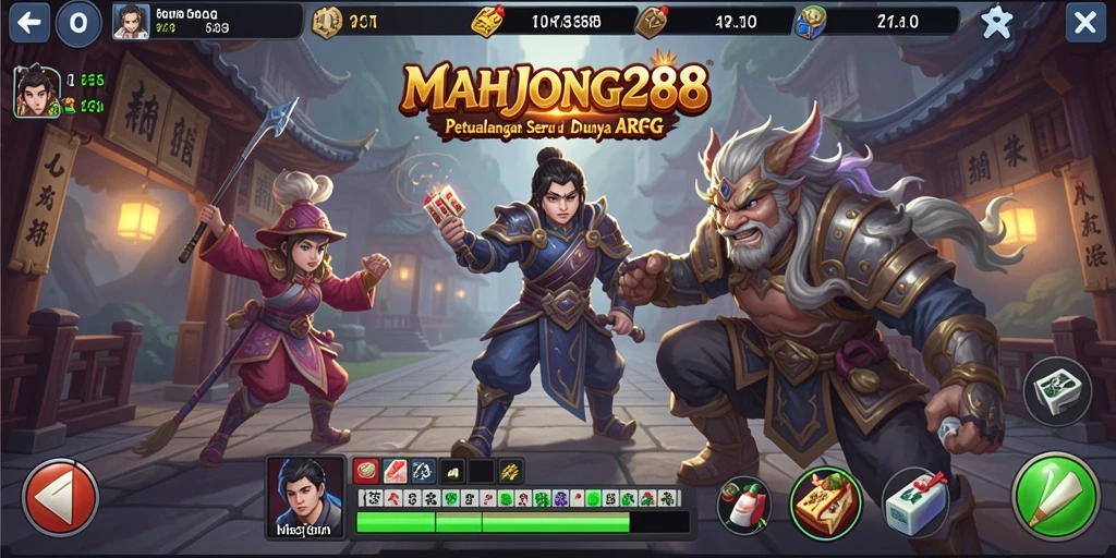Tampilan gameplay ARPG yang menegangkan di MAHJONG288.