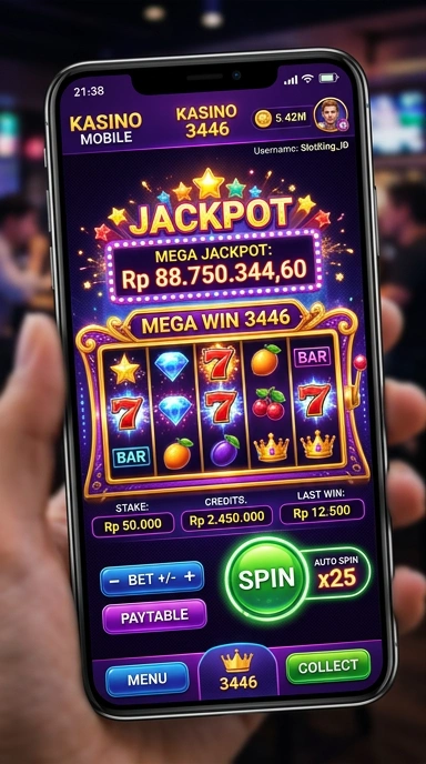 Tampilan antarmuka pengguna aplikasi 3446 yang intuitif.